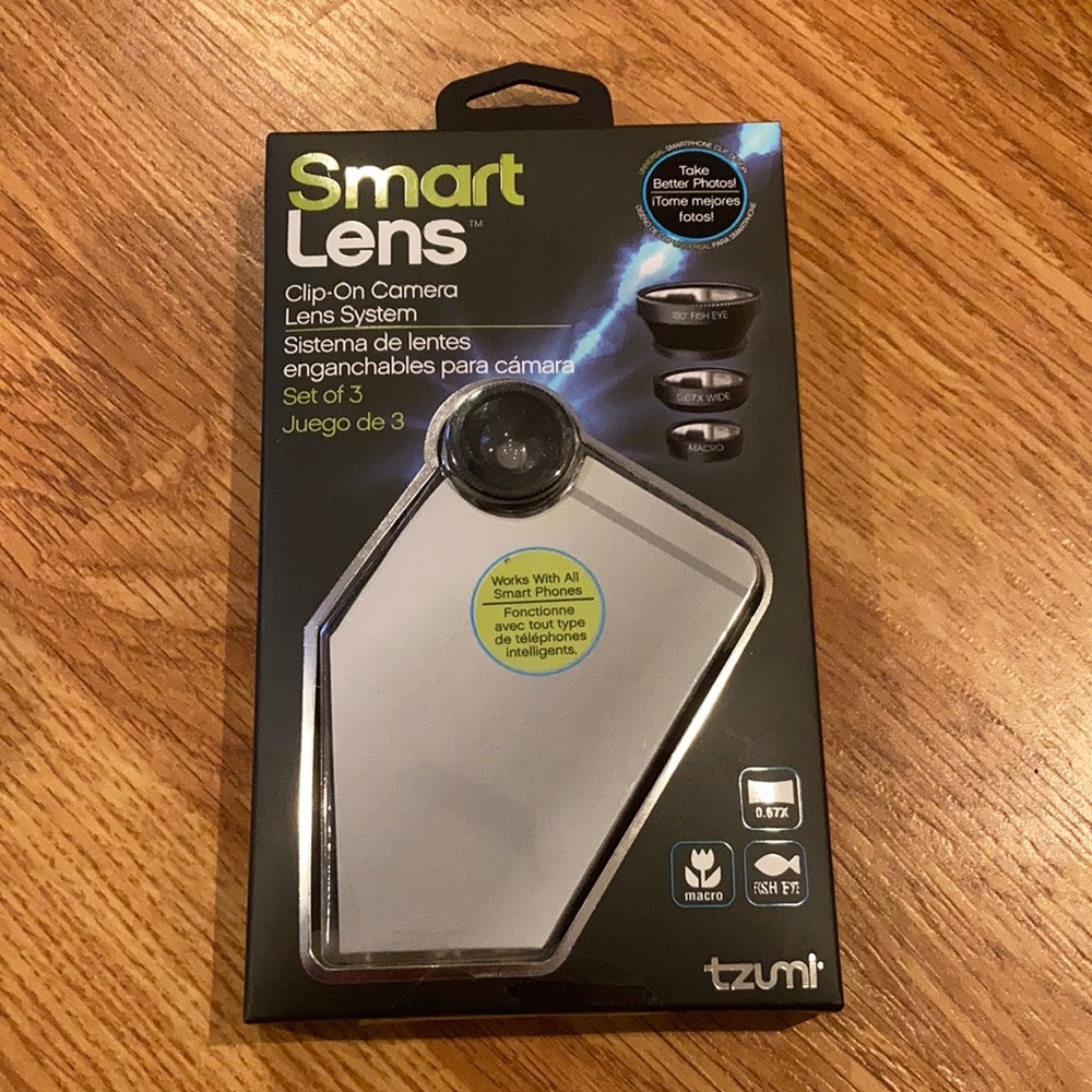 New Tzumi Smart Lens Clip on Camera set of 3